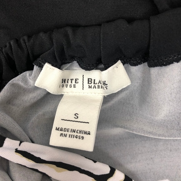 WHBM White House Black Market Bow Tie Top Small - Picture 7 of 8